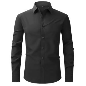 เสื้อเชิ้ตผู้ชาย Tucano ผ้าไหมยาวแขนกุด เสื้อเชิ้ตระดับไฮเอนด์สำหรับใส่ไปทำงานแบบลำลองในฤดูใบไม้ร่วง