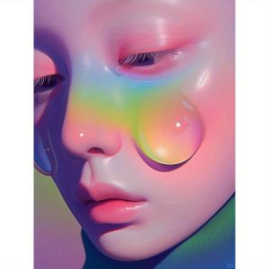 Kayou | Acrylic Paint By Numbers Dreamy Abstract Woman Oil Painting Package Art Picture For Bedroom Wall Adults Hand Painted Unique Gift