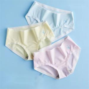 Girls Panties Childrens Ice Silk Underpants Girls Seamless Panties Kids Underwear Student Panties