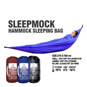 Sleepmock - Hammock Sleeping Bag Size 270x150 cm - Ayunan Gantung Dewasa Besar COD - Hamock Murah Tebal - Tempat Tidur Gantung Kasur Camping Outdoor - hamok - hemok - hanmock - Hamuk