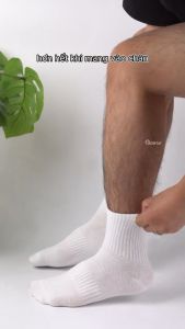 Combo 10 đôi vớ cổ trung nam nữ GOMTAT chất liệu cotton mềm mịn thấm hút mồ hôi ôm chân không bó chặt - GOM-KLB-TRONLUNG-CB10