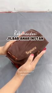 Jilbab Kerudung Sekolah Anak SD dan TK Custom Bordir Nama Terbaru