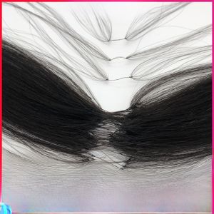 Miniature Hand-Woven Real Human Hair Silk Pair Feather Hair Extensions Zero-Sense Hair Extension Seamless Invisible Real Hair Silk Joint