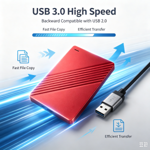 Portable External Hard Drive 2.5 Inch USB 3.0 High Speed 250GB 500GB 1TB 2TB 4TB Metal Shockproof External HDD Storage Disk