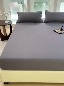 ชุดผ้าปูที่นอน Satin 4ฟุต 5ฟุต 6ฟุต ผ้าปูที่นอนซาติน(ผ้าปูที่นอน+ปลอกหมอน)