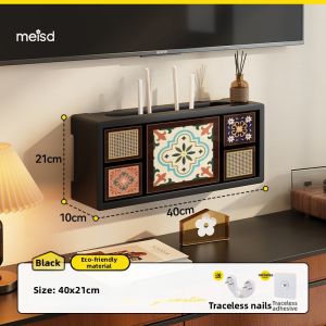 MEISD | Wall-Mounted Cable Management Router Storage Box