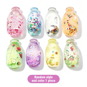 Glitter Bottle Stress Relief Fidget Toy Transparent Squeeze Bottle Toys With Sequins Portable Decompression Sensory Gift