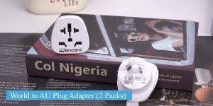 LENCENT 2 Packs World/Việt / Nam to Australia Du lịch Adaptor Du khách từ Mỹ / Châu Âu Vương quốc Anh đến Bộ chuyển đổi 3 chân cắm AU Bộ chuyển đổi sạc