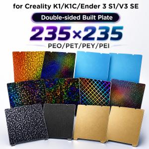 For Creality K1 Build Plate K1C Bed Ender 3 V3 Se S1 Bed PEO PEY PEI Sheet 235X235 Ender-5 Magnetic Build Plate Sping Steel
