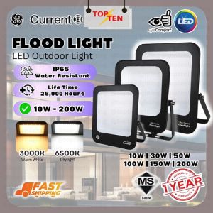 GE Spotlight Floodlight 10W 30W 50W 100W 150W 200W 220V IP65 Outdoor Wall Light Flood Lamp