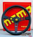 พวงมาลัยMOMO Prototipo หนังแท้ พวงมาลัยแต่ง MOMO steering wheel ขนาด 13.5“ นิ้ว ยก 1.5“ ก้านสีดำ. 