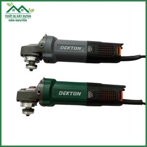 Máy cắt cầm tay Dekton DK-AG980 lưỡi cắt 100mm công tắc đuôi máy mài góc màu xanh và xám