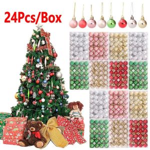 ลูกบอลการแขวนตกแต่งต้นคริสต์มาสอิเล็กทริคคริสต์มาสชุบด้วยไฟฟ้าขนาด24ชิ้น/กล่อง3ซม. ความสามารถในการที่จะช่วยให้คุณเป็นมือใช้งานที่ยั่งยืนยัน