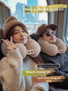 Travel Season | Gối Du Lịch Hình U Bơm Hơi Đa Năng