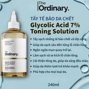 (Voucher 8%)[𝓞𝓻𝓭𝓲𝓷𝓪𝓻𝔂]Toner tẩy da chết AHA The Ordinary 240ml Glycolic Acid 7%