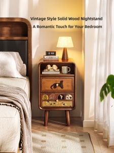 MR ART | Retro Small Bedside Table