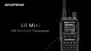 Baofeng UV-5R Mini 5W Walkie Talkie Bluetooth APP NOAA Two Way Radio Weather 999 Ch USB-C Charging for Outdoor/Hunting Long Range
