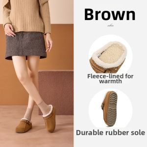 Josiny | Warm Insulated Furry Platform Slip-On Shoes