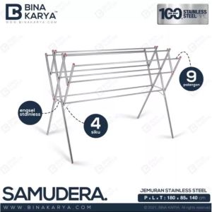 jemuran stainless hercules jumbo 180cm x 150cm