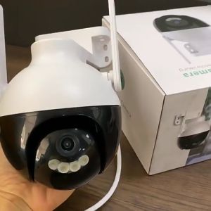 EYESEC CCTV Outdoor 4MP FHD Waterproof Full Color Wireless WiFi Kamera CCTV Jarak Jauh Lewat HP