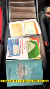 Ví da đựng đăng kiểm xe FORD TOYOTA KIA VINFAST MAZDA HUYNDAI HONDA NISSAN MITSUBISHI PEUGEOTSUZUKI bền đẹp