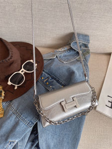 MY&FSNH | Trendy Ladys Small Square Bag With Snake Chain