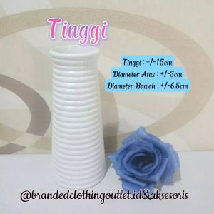 POT BUNGA MELAMIN ULIR / VAS BUNGA ULIR PENDEK & TINGGI / POT BUNGA PLASTIK / FLOWER VASE / BPU8784