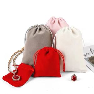 กระเป๋าผ้าขนแกะแบบมีเชือกผูกปิด กระเป๋าใส่รองเท้าป้องกันฝุ่น กระเป๋าใส่รองเท้าเปล่า กระเป๋าใส่รองเท้าแบบปิดด้วยเชือกผูก