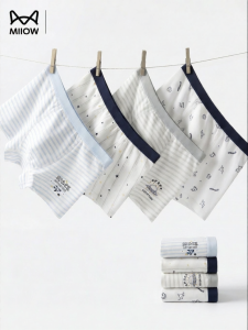 MiiOW | Quần Sơ Mi Góc Phẳng Cotton A-Class Cho Bé Trai