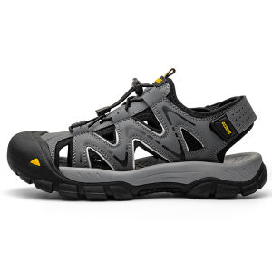 Summer Anti-Slip Beach Shoes Fishing Sandals Breathable Sporty Water-Proof Outdoor Wading Shoes Head Cover Anti-Slip