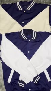 LABBANG Jacket Varsity Baseball Resleting Maroon Polos Pria Wanita Cotton Fleece Premium