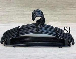 Hanger RUBBERIZED  color black RUBBERIZED  12pcs 1 dozen