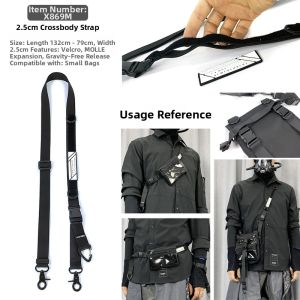 Medkai Functional Backpack Strap Module Magic Tape Expandable Shoulder Strap Quick Adjust Single Shoulder Bag Crossbody Rope