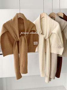 Pouie | Fashionable Warm Knitted Shawl for Women