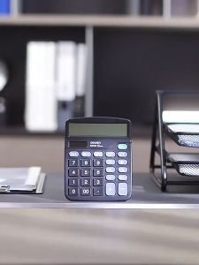 Original Large Computer Electronic Calculator Battery Power 12 Digit Display Big Button for Office School Calculating