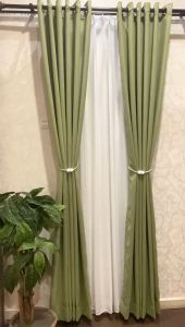 Gorden Gordyn Tirai Jendela Blackout Polos Concrete Hijau Green Tea Biru Tua Navy Solid