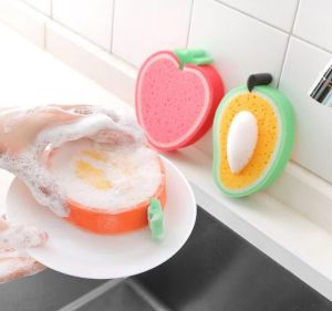 Spons Penggosok Pencuci Piring Lucu Berbentuk Buah