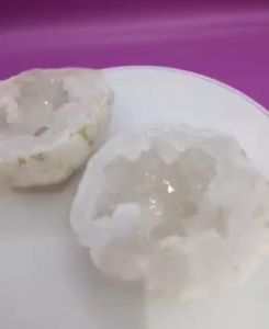 天然白水晶球形晶洞 可拆开展示 风水装饰 能力量疗愈石 crystal