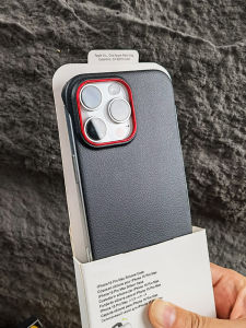 SHUXIE | Leather Texture Case for iPhone 16 Pro Max Thin Edgeless Design