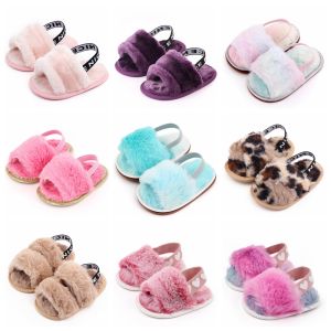 Baby Winter Soft Slipper Plushy Warm and Comfortable for 0-18 Months Toddler Boys and Girls Multiple Color Choices 2024 Fashion