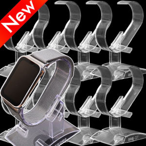 Thương hiệu mới 2pcs Acrylic trong suốt đồng hồ hiển thị đứng 6.5/7.5cm có thể tháo rời vòng tay trang sức bán hàng tủ trưng bày khung công cụ