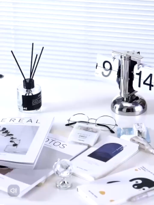 Acrylic U-shaped Stackable Desk Organizer Desktop File Tray Transparent Stackable A4 Document Paper Organizer Large Capacity Stationery Book Storage Rack 32.5*25*7.5cm & 26.5*33*7.5cm