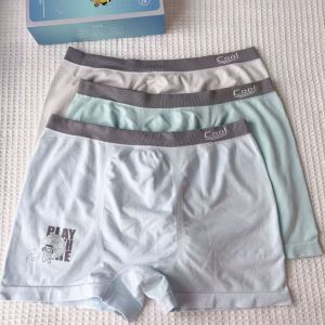 Blue Symphony Teenage Underwear Gold Plated Modal Silk Antibacterial Crotch Flat Angle Pants for Middle School Boys Kids