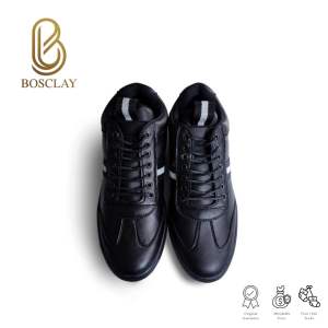 SEPATU KASUAL PRIA SEPATU BERTALI BOSCLAY BNW STRIP Black Brown Sneakers COCOK UNTUK SEMI-FORMAL OUTFIT