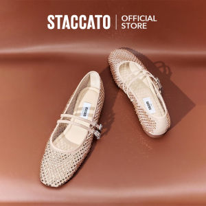 <Vive Mesh> (ขนาดใหญ่) Staccato Womens Hollow Mary Jane Shoes รองเท้าลําลองรองเท้าแบน EPQ16/EA916