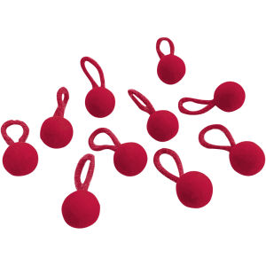 Red Thumb Hair Ties & Elastic Hair Bands for Braiding: Non-Damaging Children's Hair Ropes