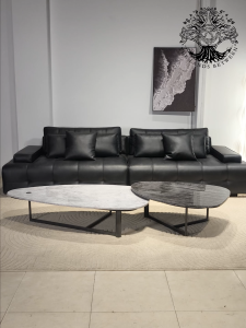 Bàn trà sofa bàn phòng khách bàn đôi cafe nhập khẩu NEBULA LENZI đám mây Asian Zen đá cẩm thạch