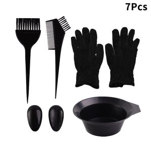 5/7/9Pcs Hair Coloring Kit – Includes Dyeing Comb Bowl Brush Cream Applicator Ear Caps Clips Cape and Styling Tools
