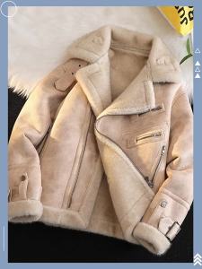 JIARONG | Thickened Fleece Wool Lined Suede Coat