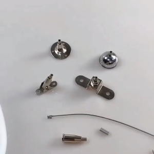 Adjustable Ceiling Wall Mount Hanging Wire with Hooks for Picture Light Billboards Advertising Board Hanging Rope with Matching Screws Acrylic Plate Hanging Wire Steel Wire Rope Hanging Code Sign Hanging Rope Lamp Hanging Rope Factory 1.5mm X 2m Wire Rope